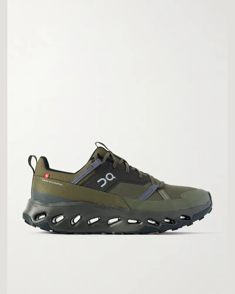 ON Cloudhoriz Sneakers aus Mesh mit Gummibesatz und Webband Grün