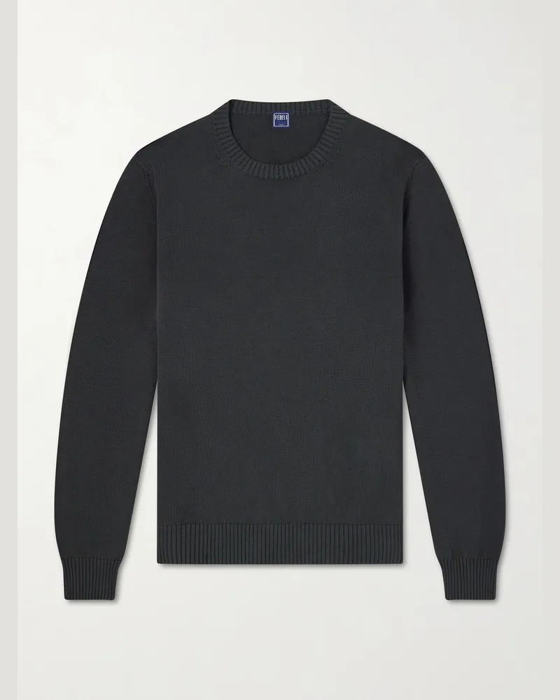Fedeli Cotton Sweater Gray