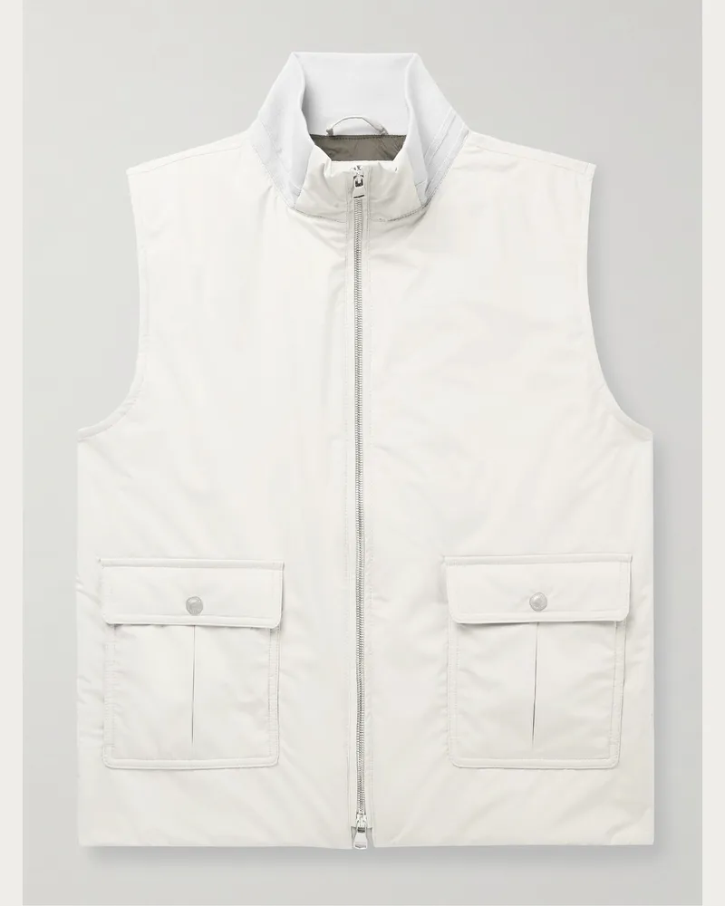 Valstar Caddy Weste aus wattiertem Shell mit Besatz aus Stretch-Jersey Neutral