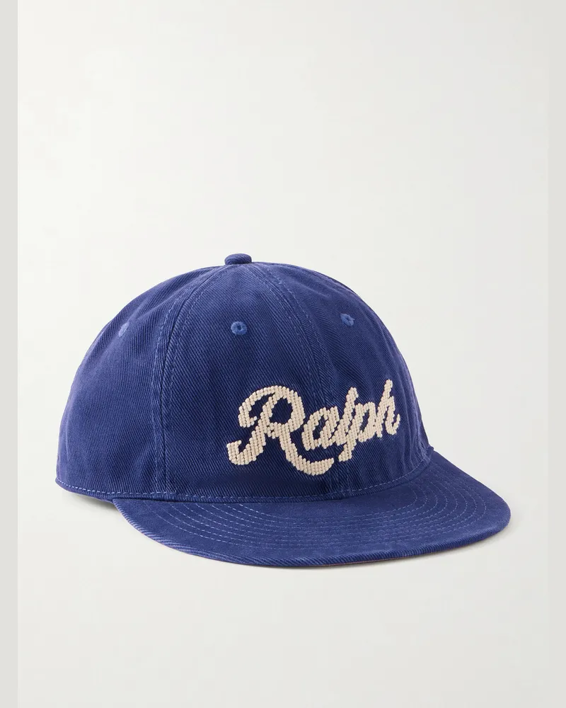 Ralph Lauren Logo-Embroidered Cap Blue