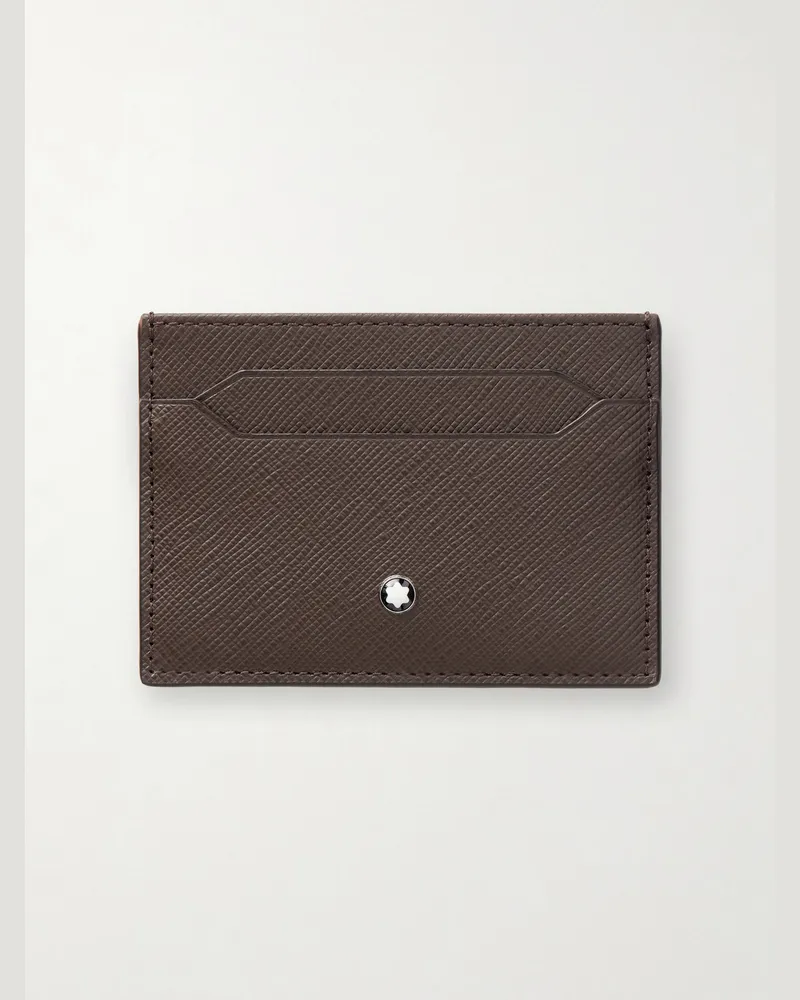 Montblanc Sartorial Leather Logo Cardholder Brown