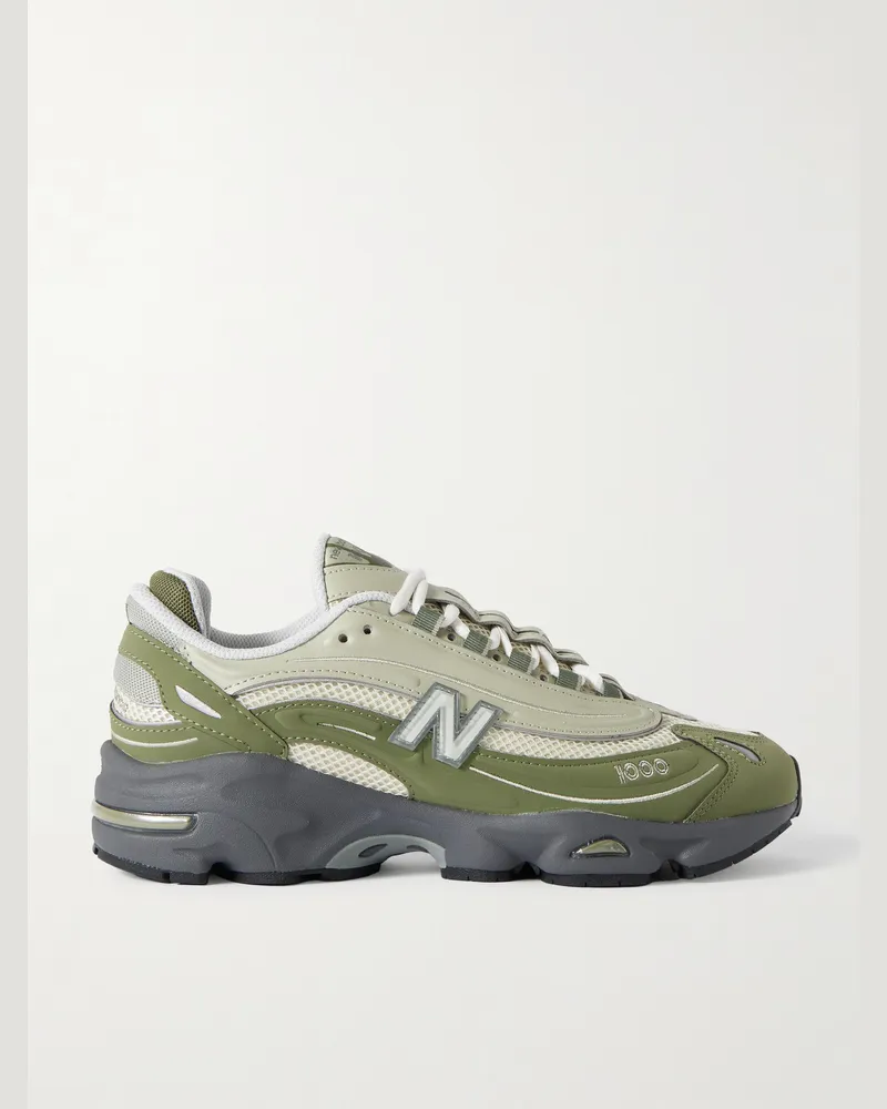 New Balance M1000 Sneakers aus Mesh mit Stickereien Grün