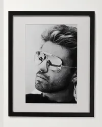 Sonic Editions 1988 George Michael '88 – Gerahmter Fotodruck, 41 x 51 cm Schwarz