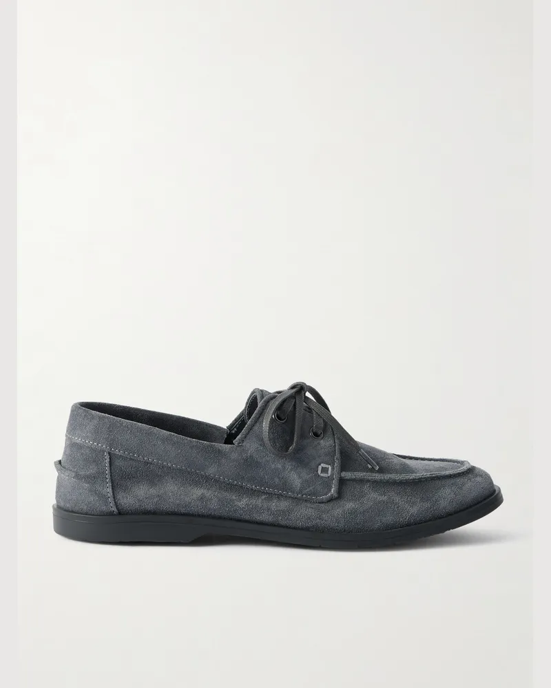 George Cleverley Devon Bootsschuhe aus Veloursleder Blau