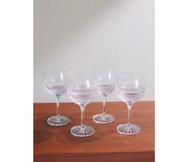 Huxley Set aus vier Gin-Gläsern aus Kristallglas