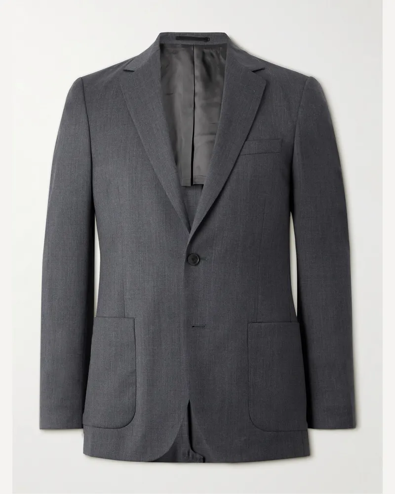 MR P. Slim-Fit Wool-Twill Suit Jacket Gray