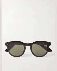 Oliver Peoples N.05 Sonnenbrille mit rundem Rahmen aus Azetat Braun