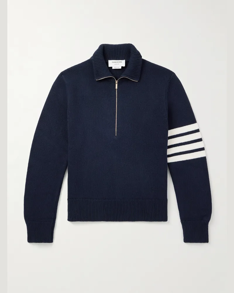 Thom Browne Troyer aus Wolle mit Streifen Blau