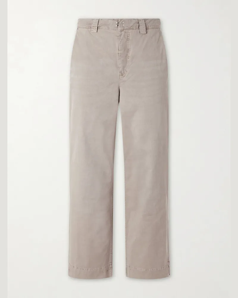 Mfpen Comission Straight-Leg Cotton Trousres Neutrals