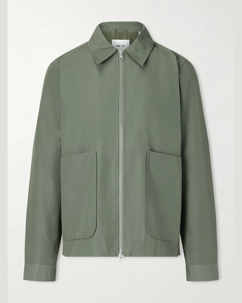 NN 07 Gael 8445 Jacke aus einer Biobaumwollmischung Grün