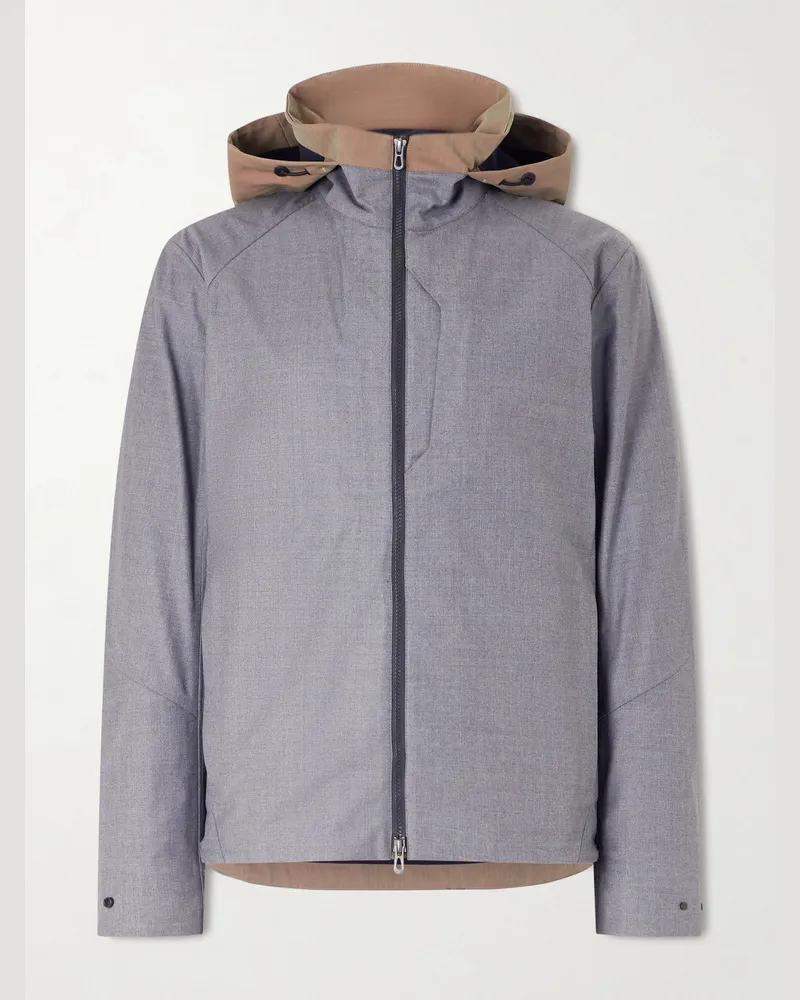 SEASE Summer Balma Kapuzenjacke aus Schurwolle Grau