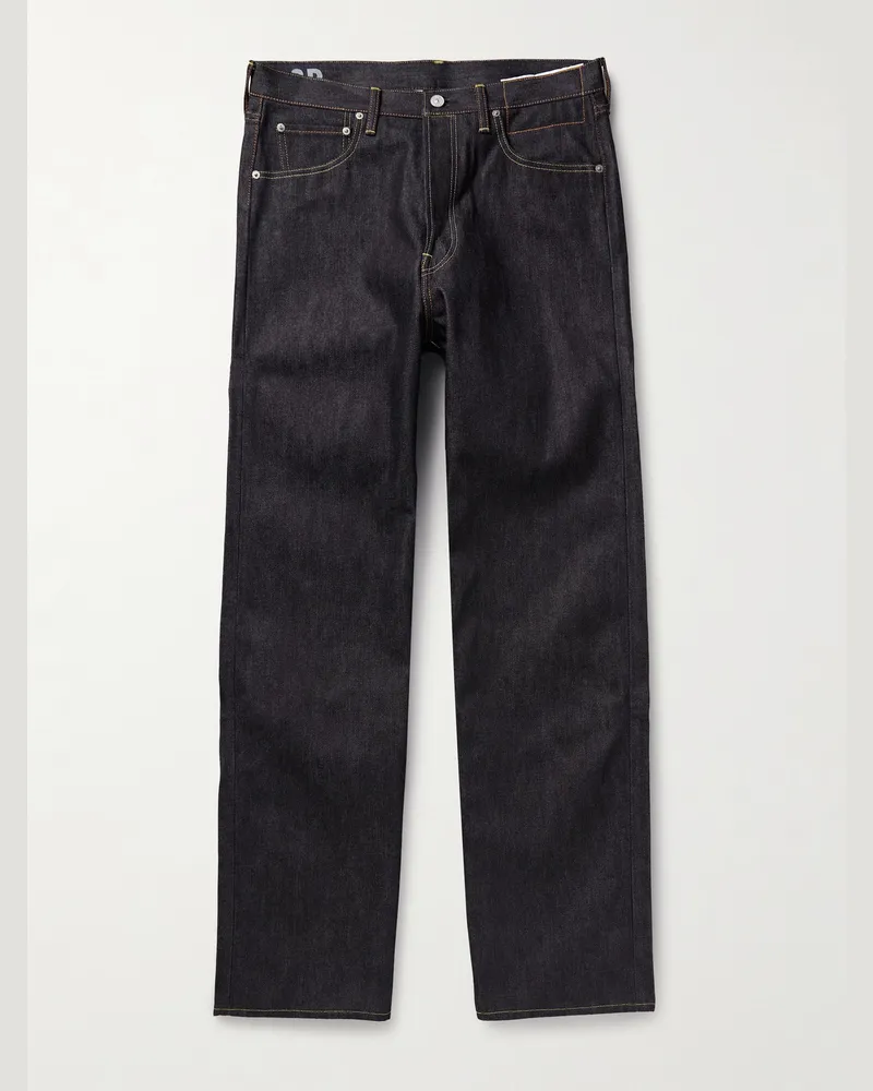 Visvim Social Sculpture 01 weit geschnittene Jeans Blau