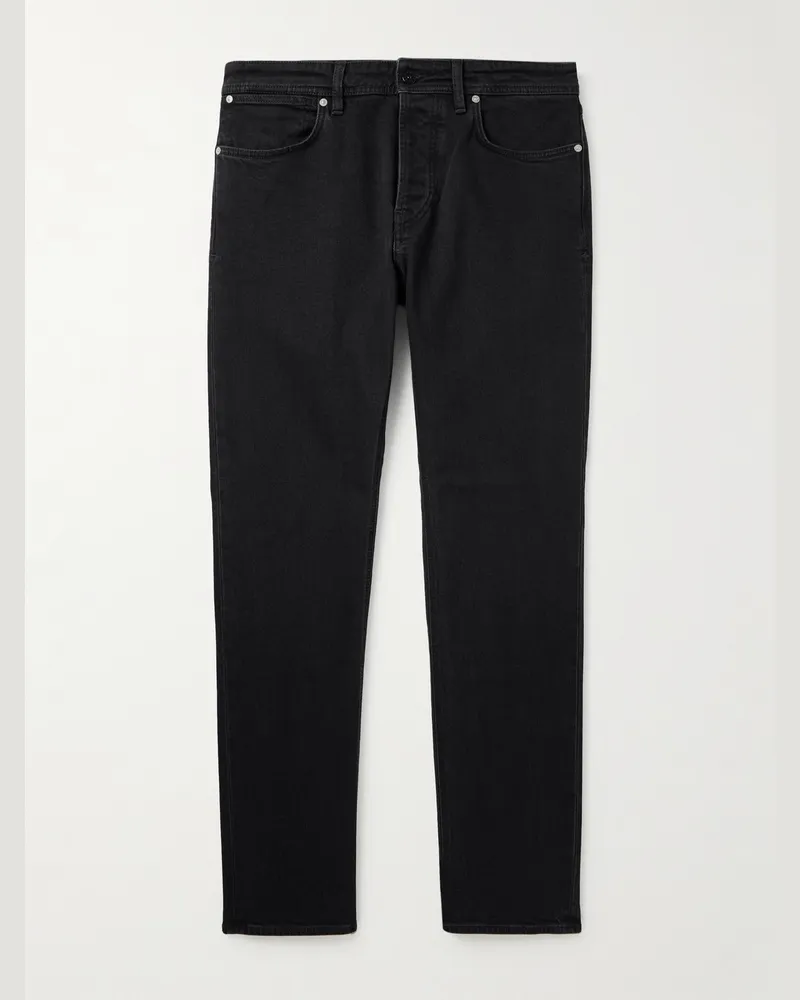 Stone Island Denim Research Slim-Fit Jeans Black