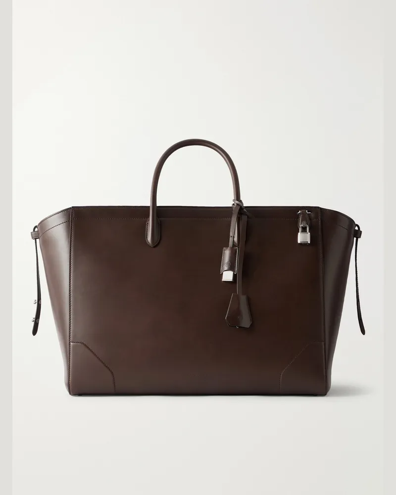 Dunhill Century 45 Leather Weekend Bag Brown
