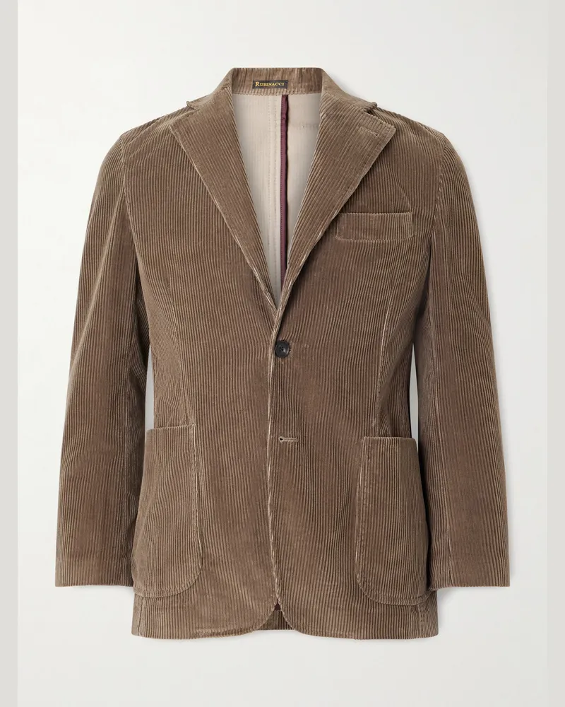Rubinacci Cotton-Corduroy Blazer Brown