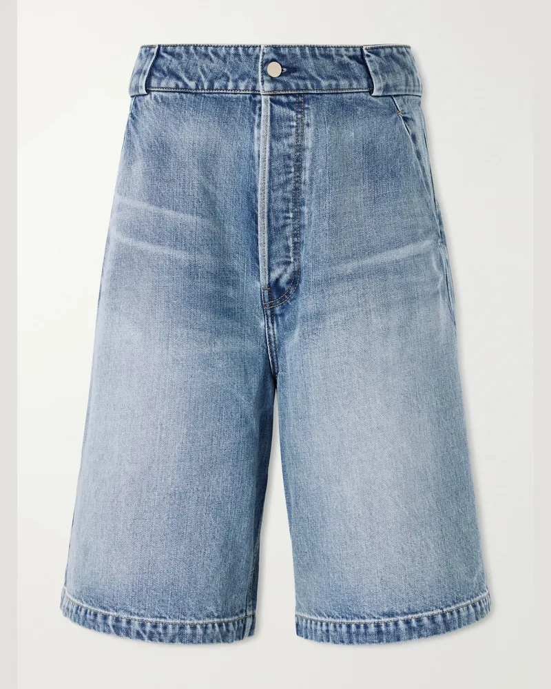Fear of God Utility Straight-Leg Denim Shorts Blue