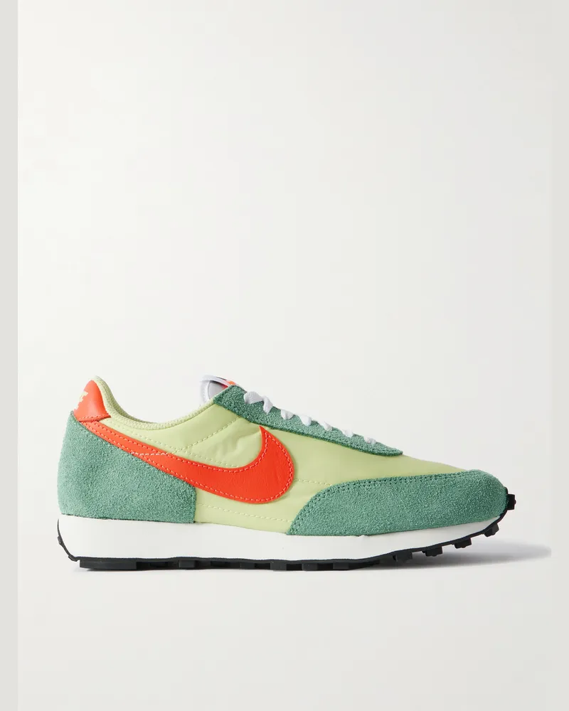 Nike Daybreak SP Sneakers aus Veloursleder und Shell mit Lederbesatz Grün