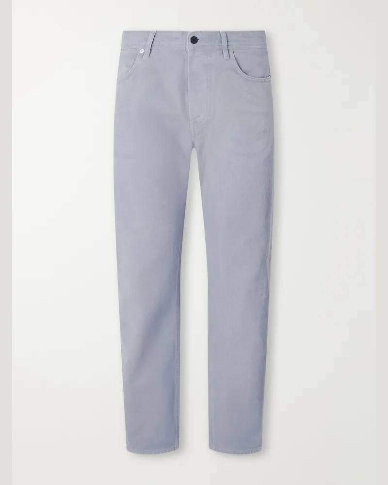 Stone Island DENIM Straight-Leg Corroded Bull Denim-TC Jeans Gray