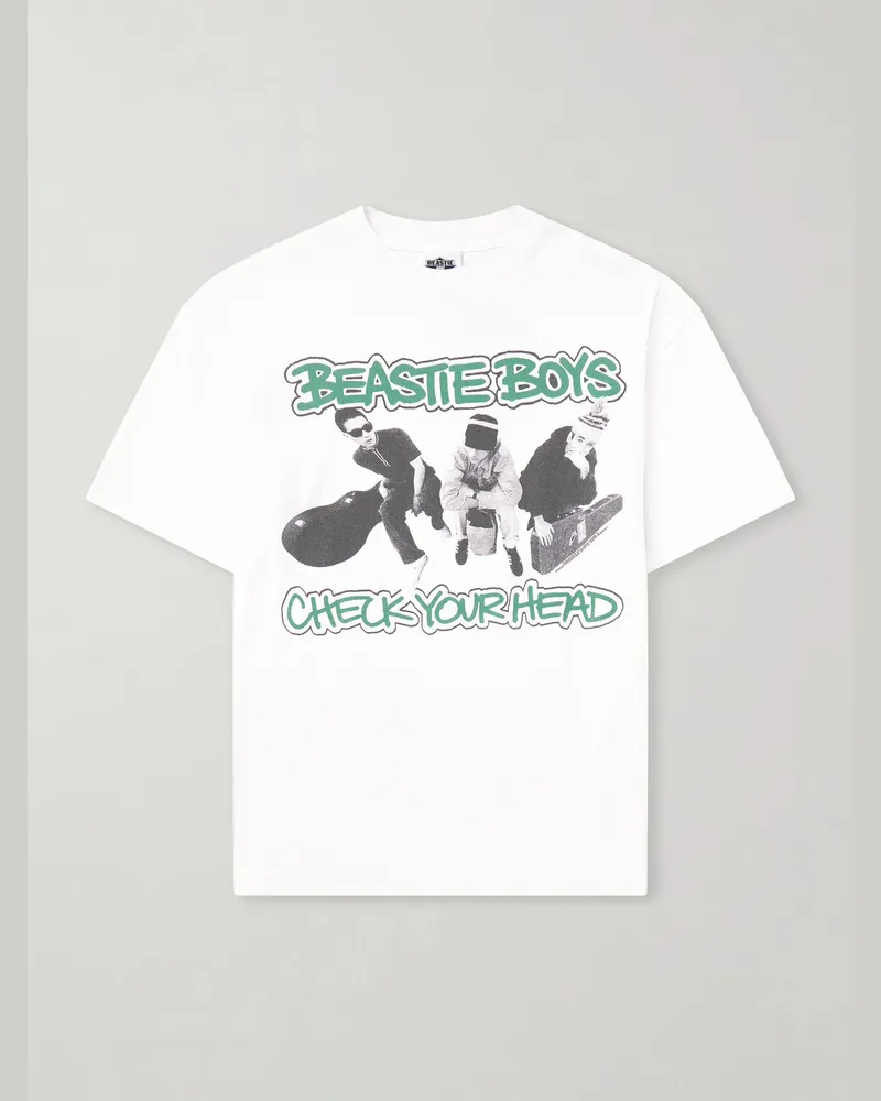 SAINT MXXXXXX Beastie Boys Printed Cotton-Jersey T-shirt White
