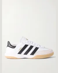 adidas Samba MN Sneakers aus Leder mit Velourslederbesatz Weiß