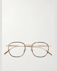 Dior DiorBlackSuitO S2U Round-Frame Tortoiseshell Acetate and Gold-Tone Optical Glasses Gold