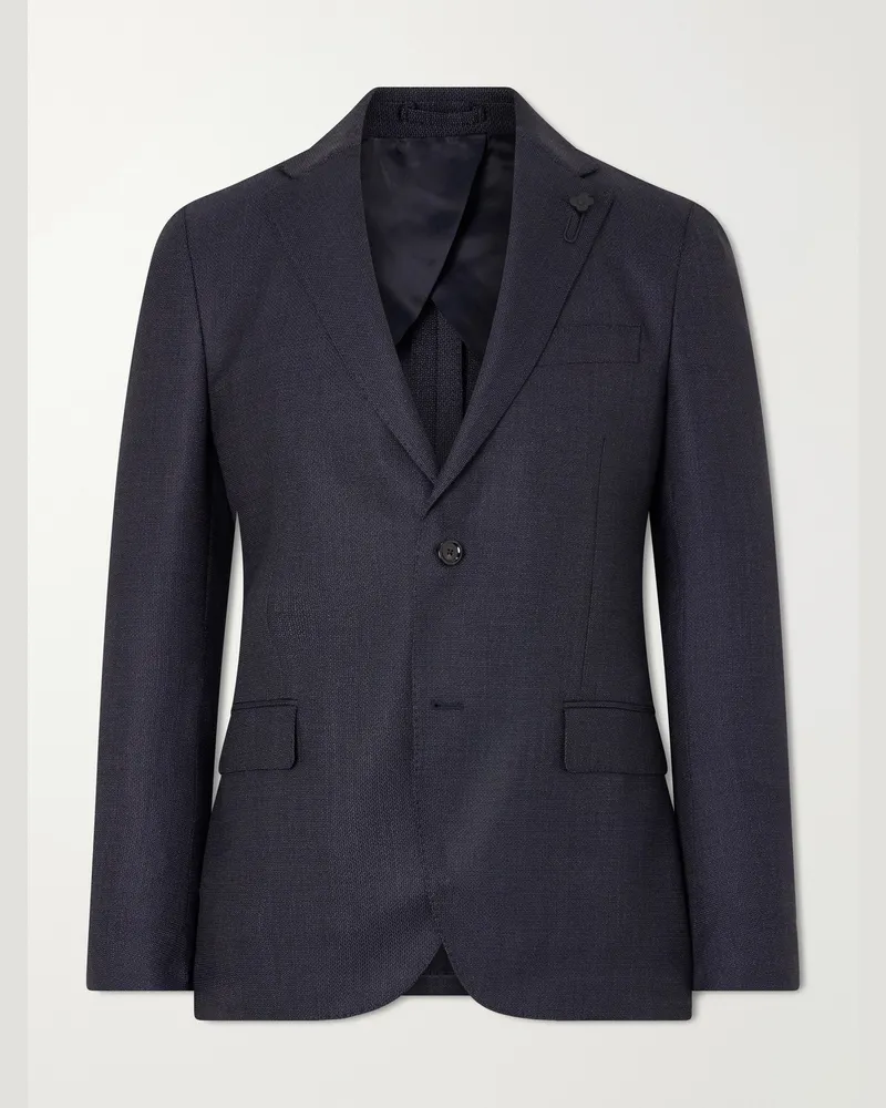 LARDINI Wool Suit Jacket Blue