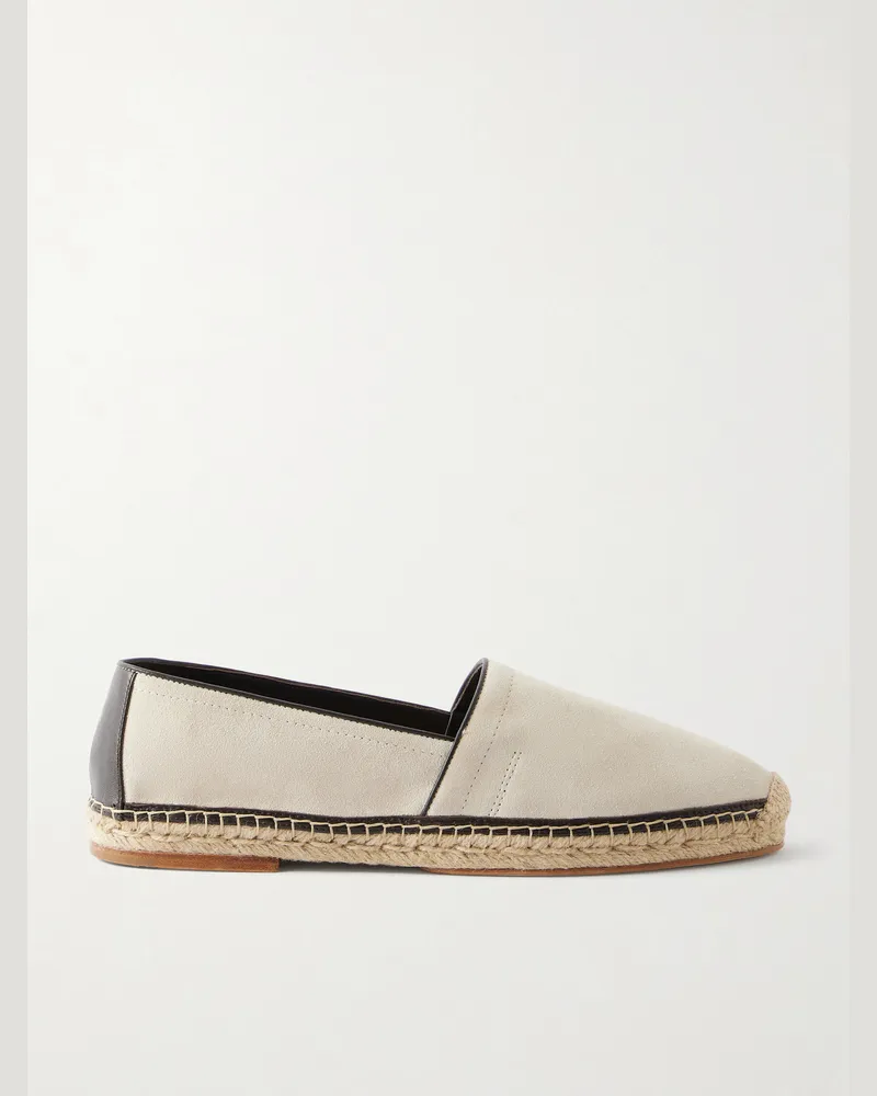Brunello Cucinelli Suede Espadrilles Neutrals