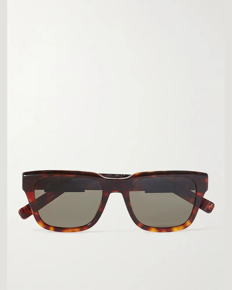 Dior DiorB23 S1I Sonnenbrille mit eckigem Rahmen aus Azetat in Schildpattoptik Horn
