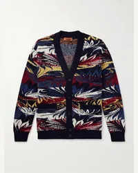 Missoni Cardigan aus Jacquard-Strick aus einer Wollmischung Schwarz