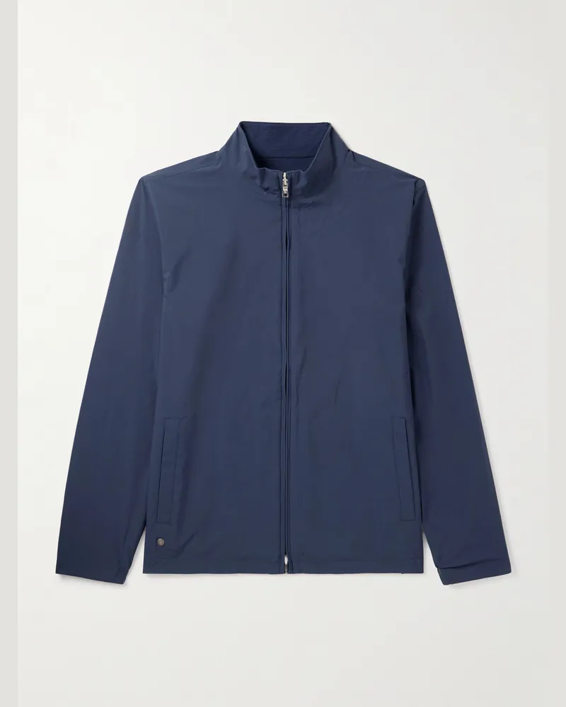 Peter Millar Ryder Reversible Recycled-Woven and Wool Jacket Blue