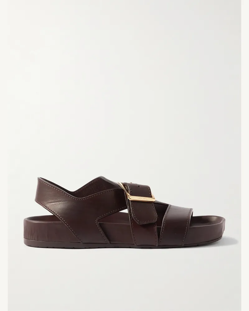 Loewe Paula's Ibiza Sandalen aus Leder Braun
