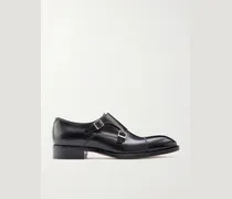Elkan Schuhe aus Leder mit Monkstrap