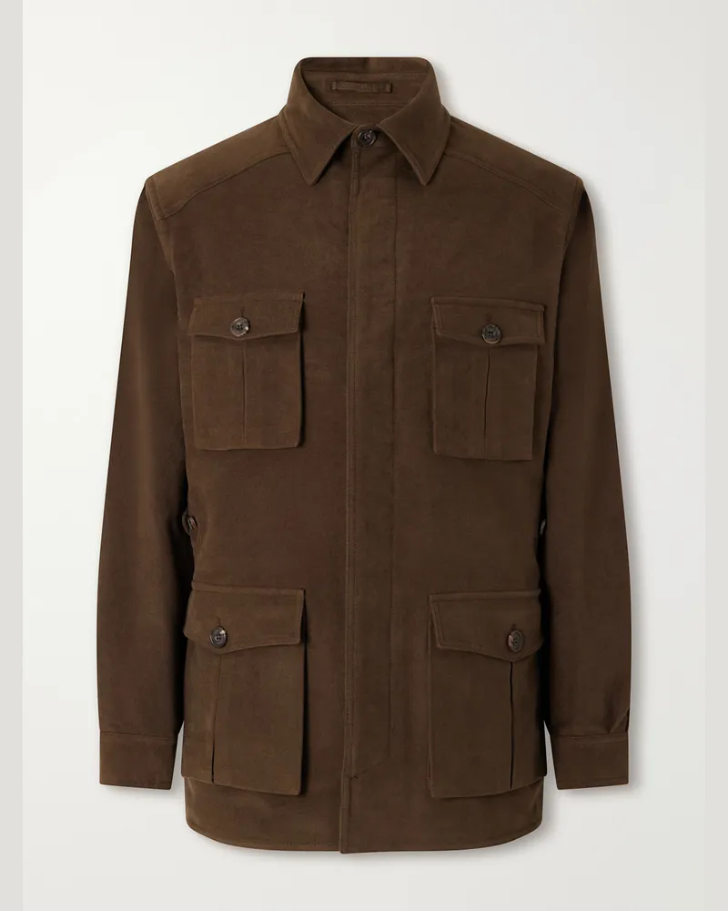 Anderson & Sheppard Cotton-Corduroy Jacket Brown
