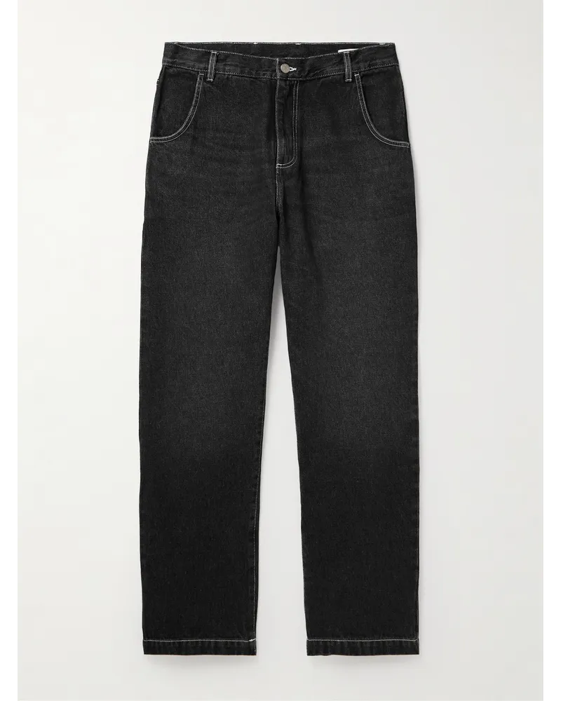 Mfpen Regular gerade geschnittene Jeans aus Bio-Denim Schwarz