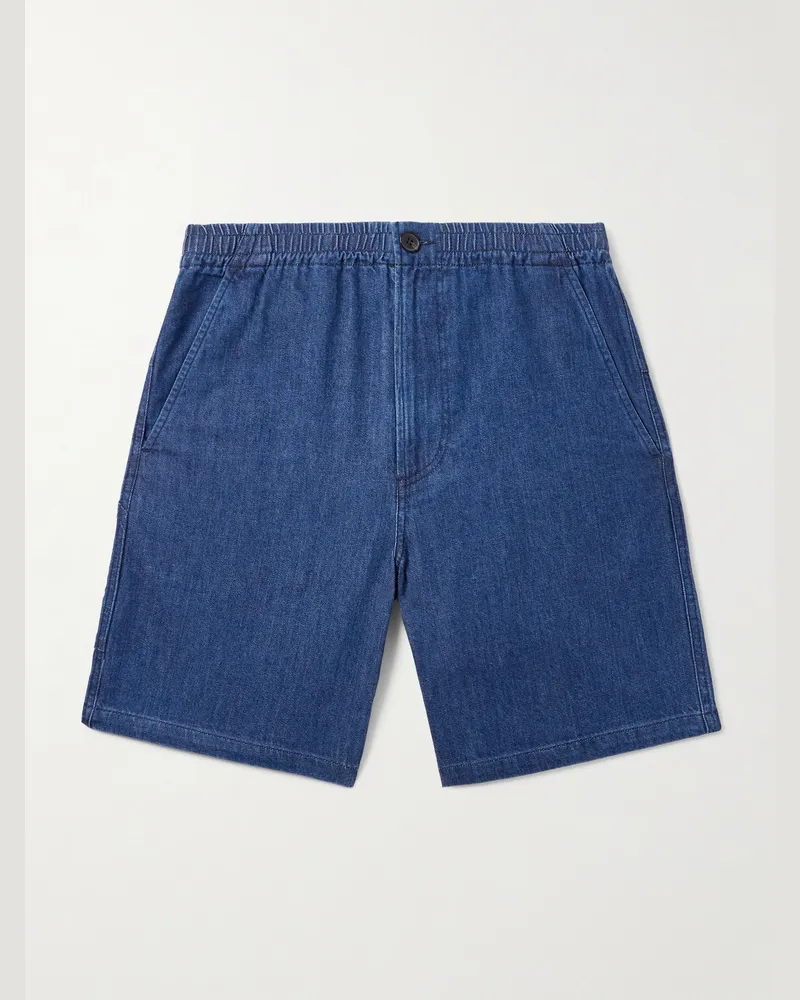 A.P.C. Norris gerade geschnittene Jeansshorts Blau
