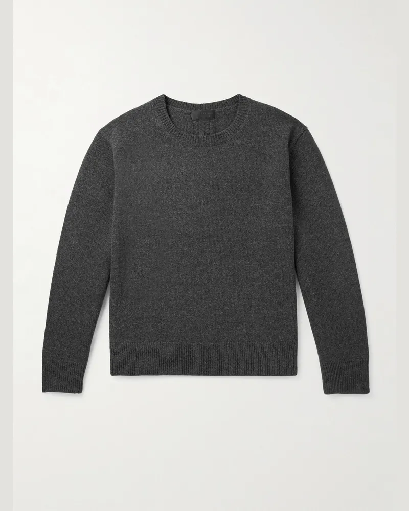 Nili Lotan Maddox Pullover aus einer Woll-Kaschmirmischung Grau