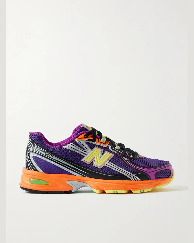 New Balance 740 Sneakers aus Mesh mit Lederbesatz Lila
