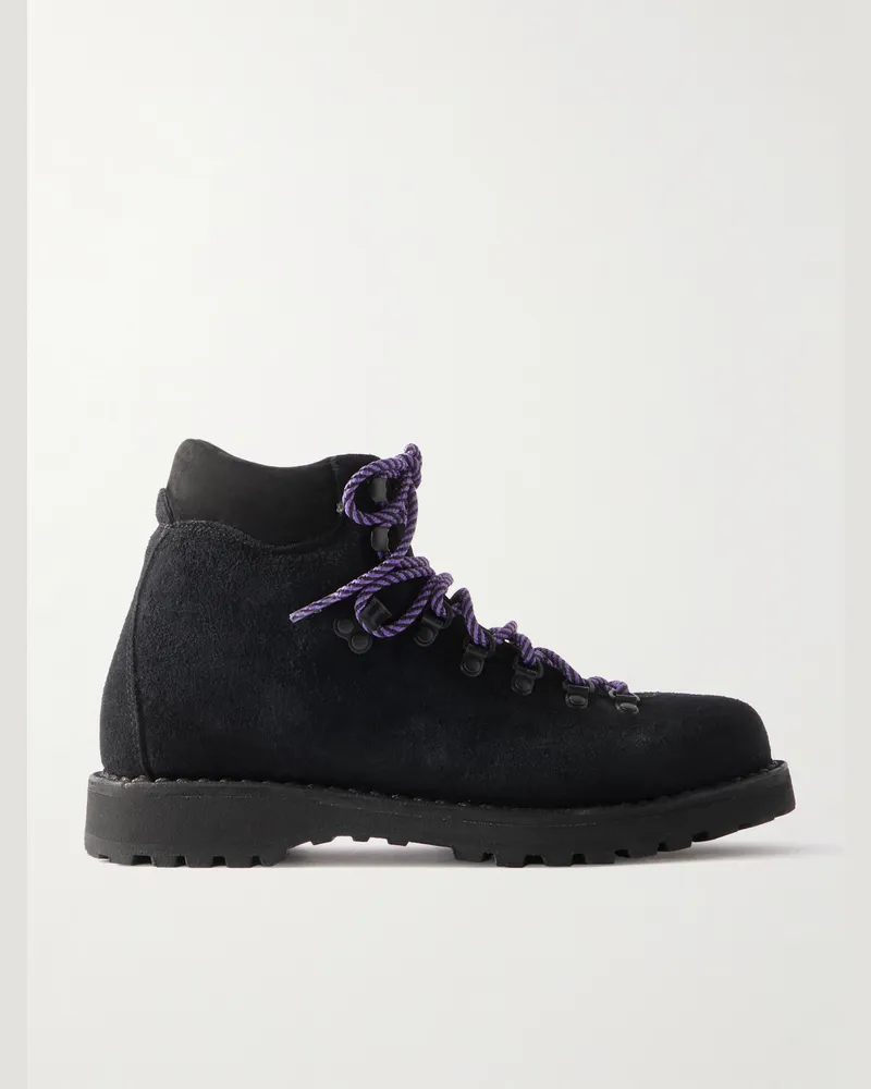 Diemme Roccia Vet Schnürstiefel aus Veloursleder Schwarz