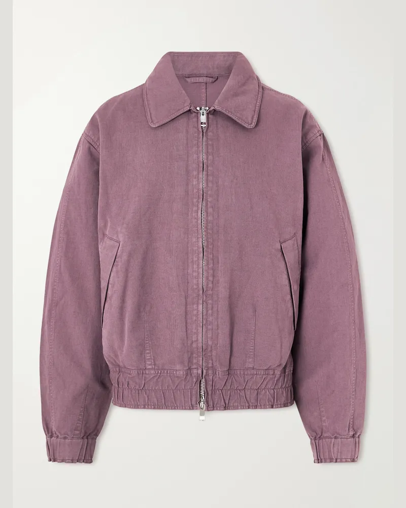 Our Legacy Command Cotton and Linen-Blend Jacket Purple