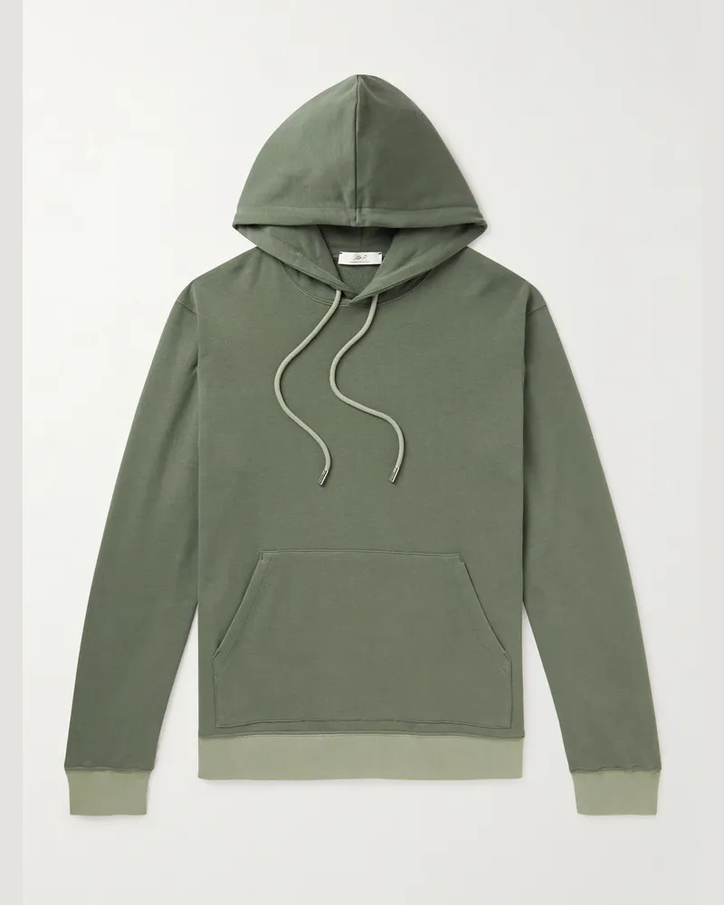MR P. Hoodie aus Baumwoll-Jersey Grün