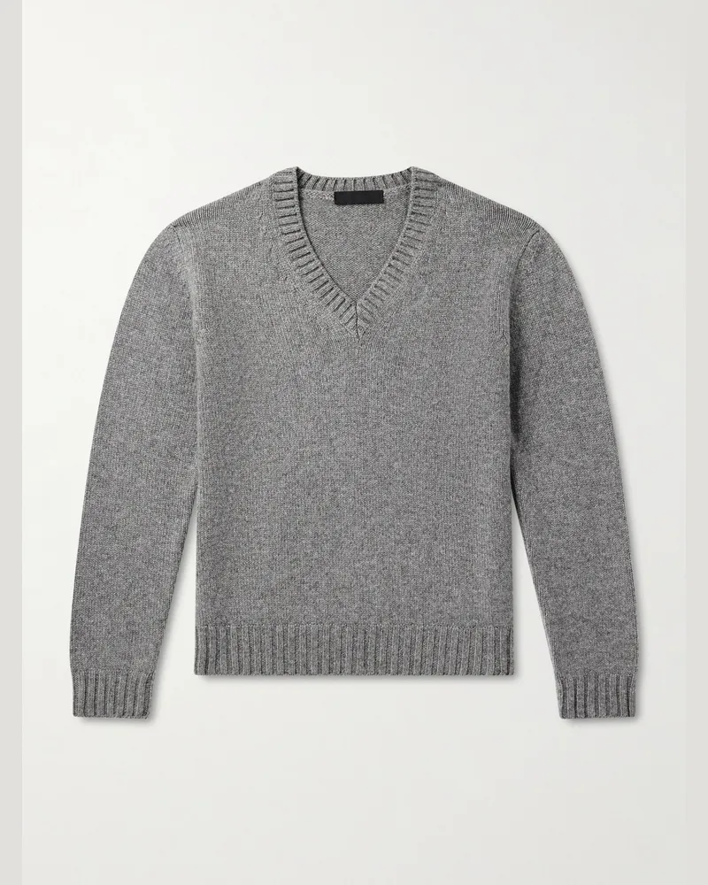 SAMAN AMEL Kay Cashmere Sweater Gray