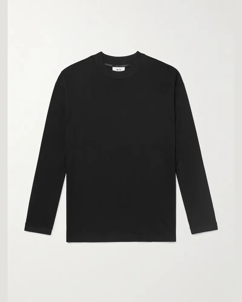 NN 07 Lionel 3525 Organic Cotton-Jersey T-Shirt Black
