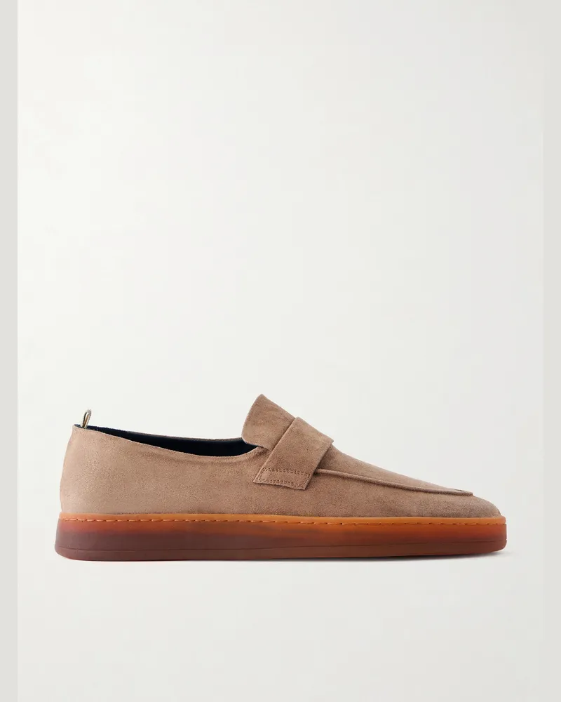 Officine Creative Italia Ambrie 001 Suede Loafers Brown