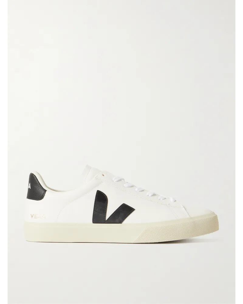 VEJA Campo Sneakers aus Leder mit Gummibesätzen Weiß