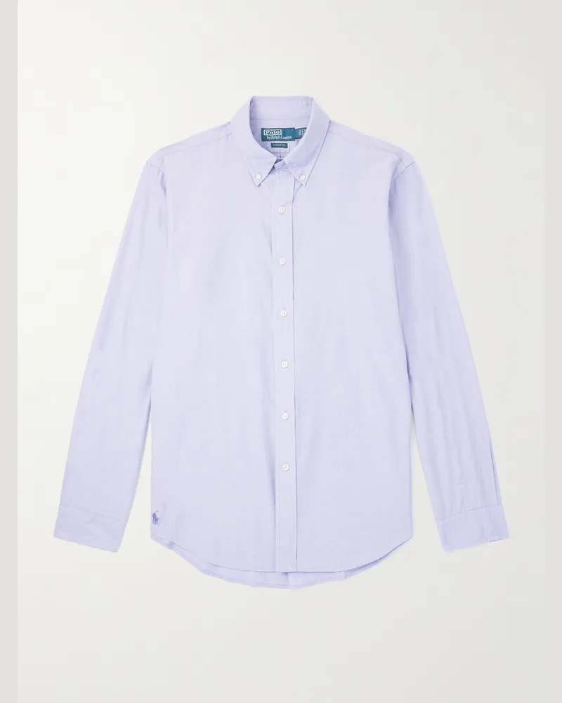 Ralph Lauren Hemd aus Baumwolle mit Button-Down-Kragen Lila