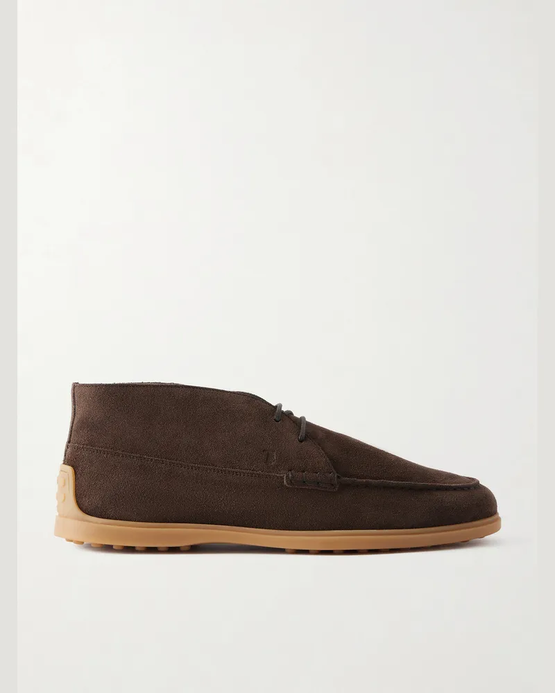TOD'S Desert Boots aus Veloursleder Braun