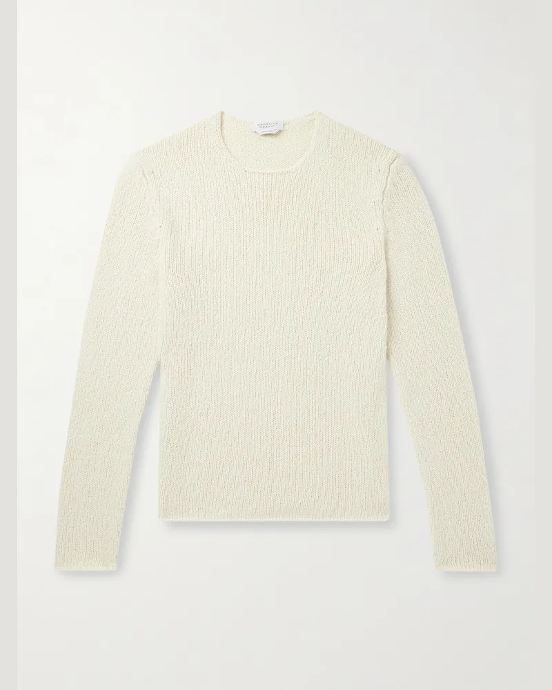 Gabriela Hearst Surya schmal geschnittener Pullover aus Kaschmir Neutral