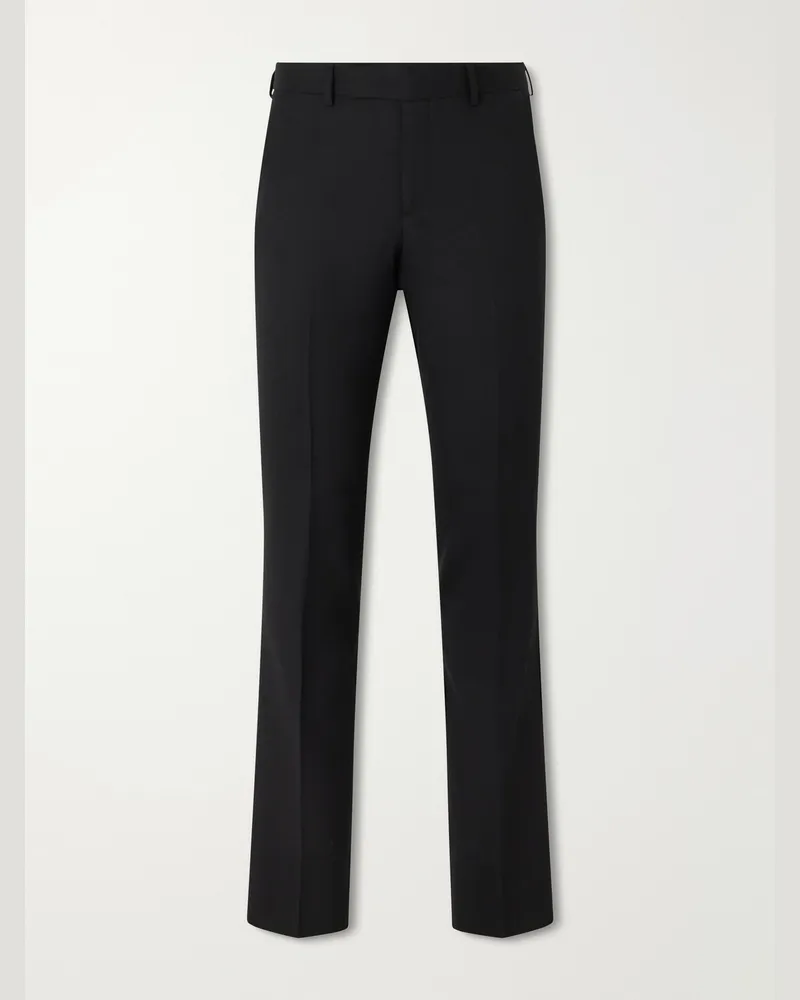 Paul Smith Straight-Leg Pleated Wool Suit Trousers Black