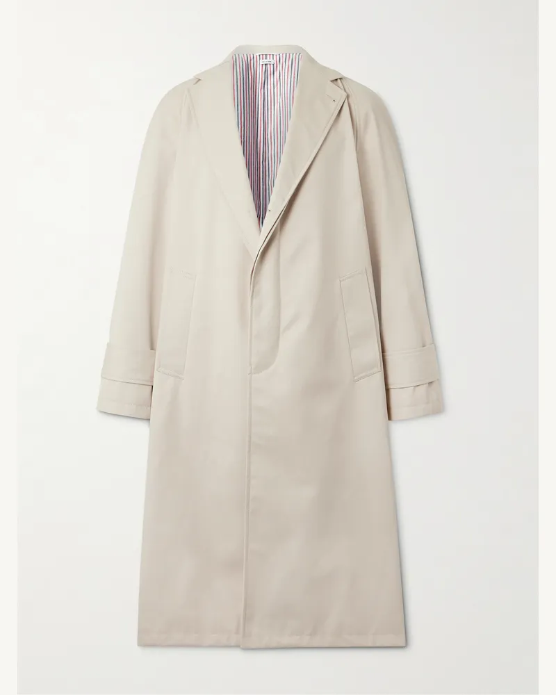 Thom Browne Trenchcoat aus Twill Neutral