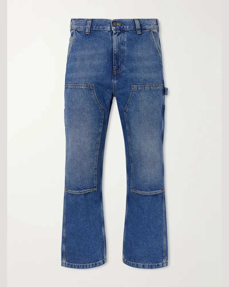Corridor Straight-Leg Double-Knee Jeans Blue